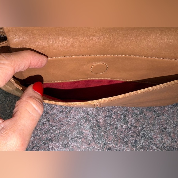 HAMMITT VIP Satchel Leather Shoulder Bag - almond tan / brushed silver - Picture 5 of 5